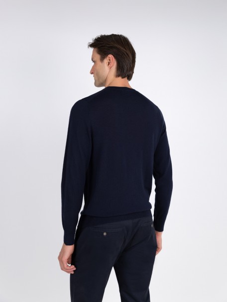 Camisola de malha 100% lã merino Camisola de malha 100% lã merino