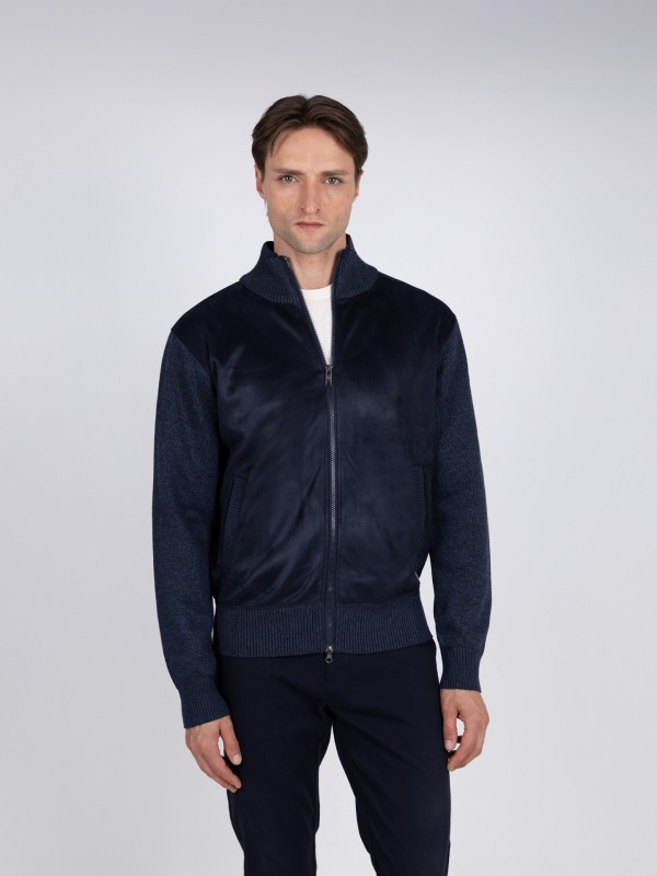 Casaco de malha polar