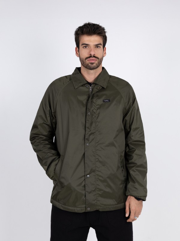 Waterproof jacket in smooth fabric