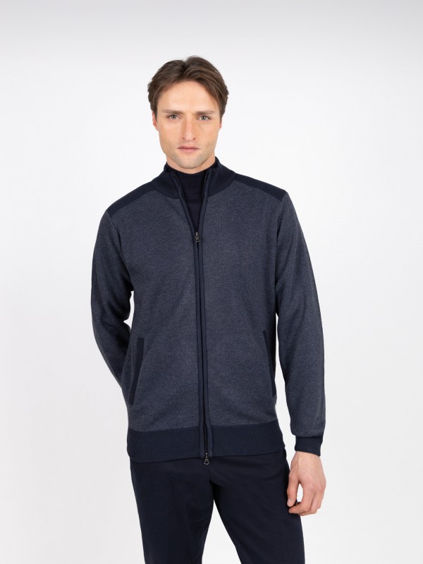 Patterned fleece knit jacket Patterned fleece knit jacket