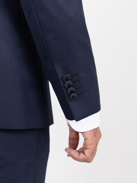 Traje de microdiseño regular fit Traje de microdiseño regular fit