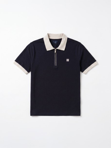 Polo em algodão e elastano Polo em algodão e elastano