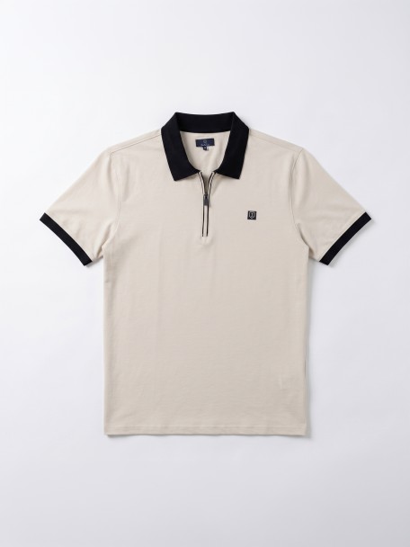 Cotton and Elastane Polo Shirt Cotton and Elastane Polo Shirt
