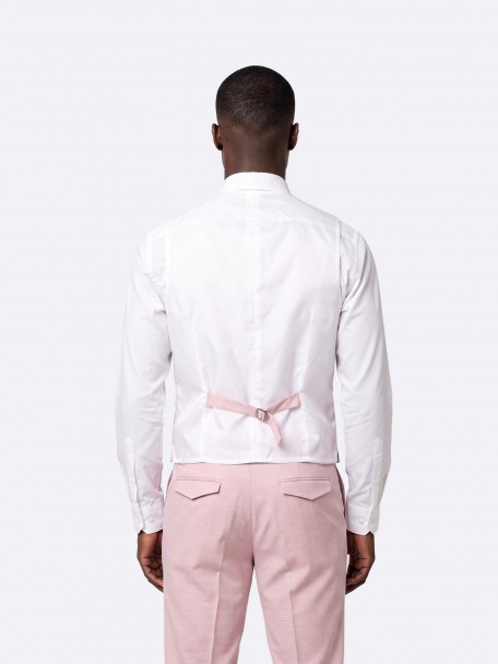 Traje liso de corte slim con chaleco Traje liso de corte slim con chaleco