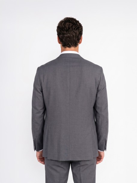 Fato de micro padrão slim fit Fato de micro padrão slim fit