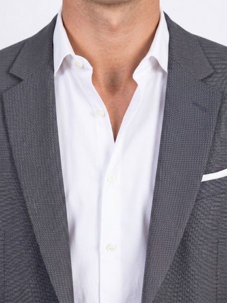 Fato de micro padrão slim fit Fato de micro padrão slim fit