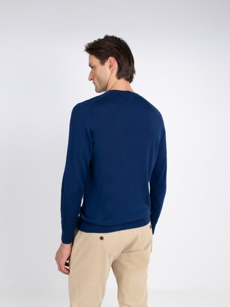 Camisola de malha 100% lã merino Camisola de malha 100% lã merino