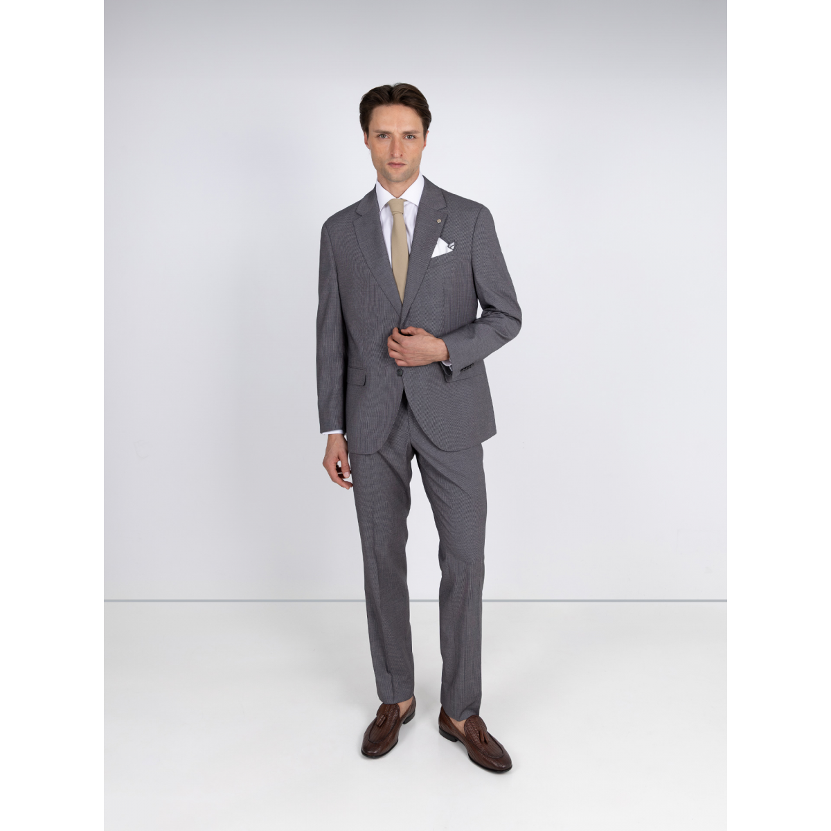 Micro pattern regular fit - FAT0987CINZA - Suits Inc