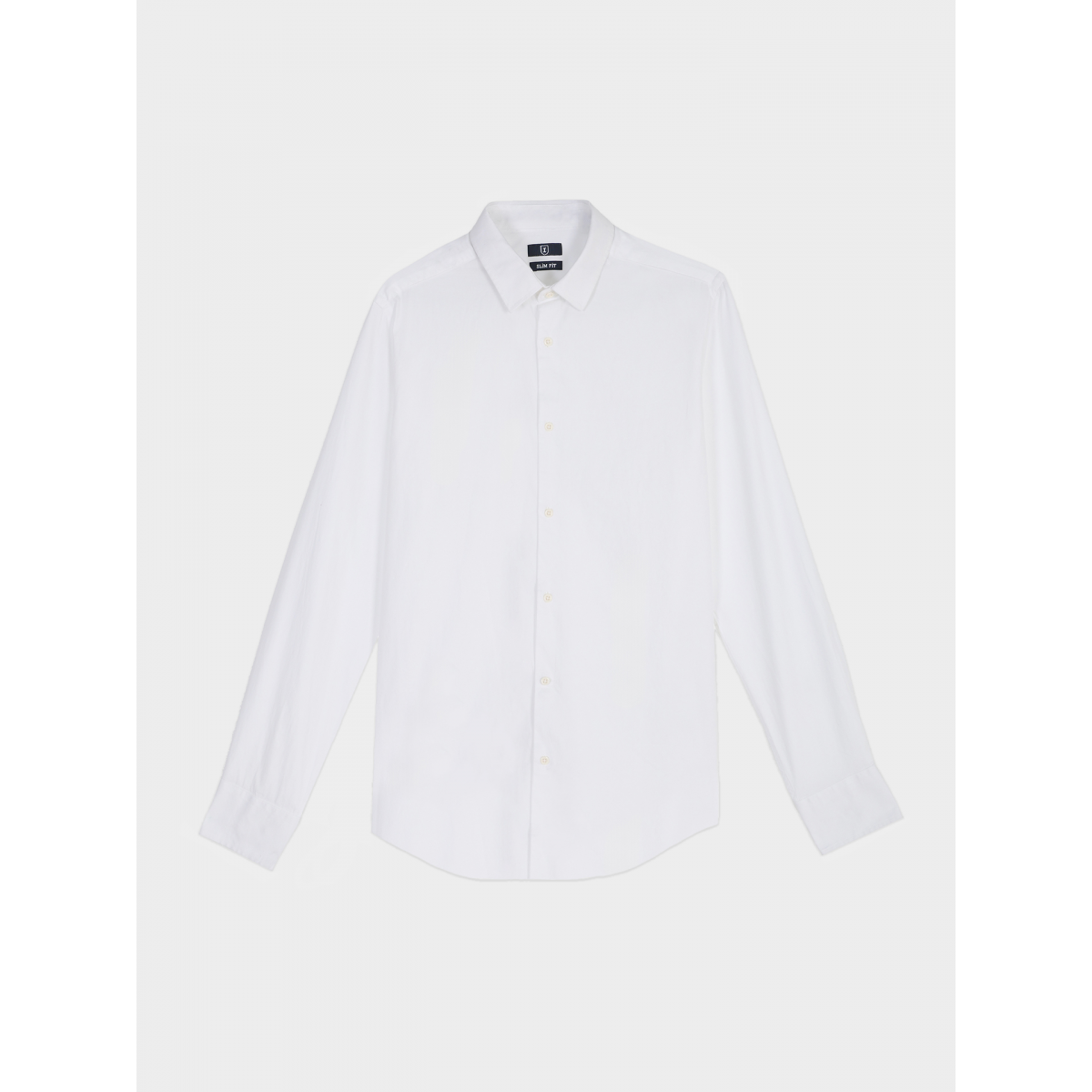 Slim fit plain shirt - CAM0867BRANCO | Suits Inc