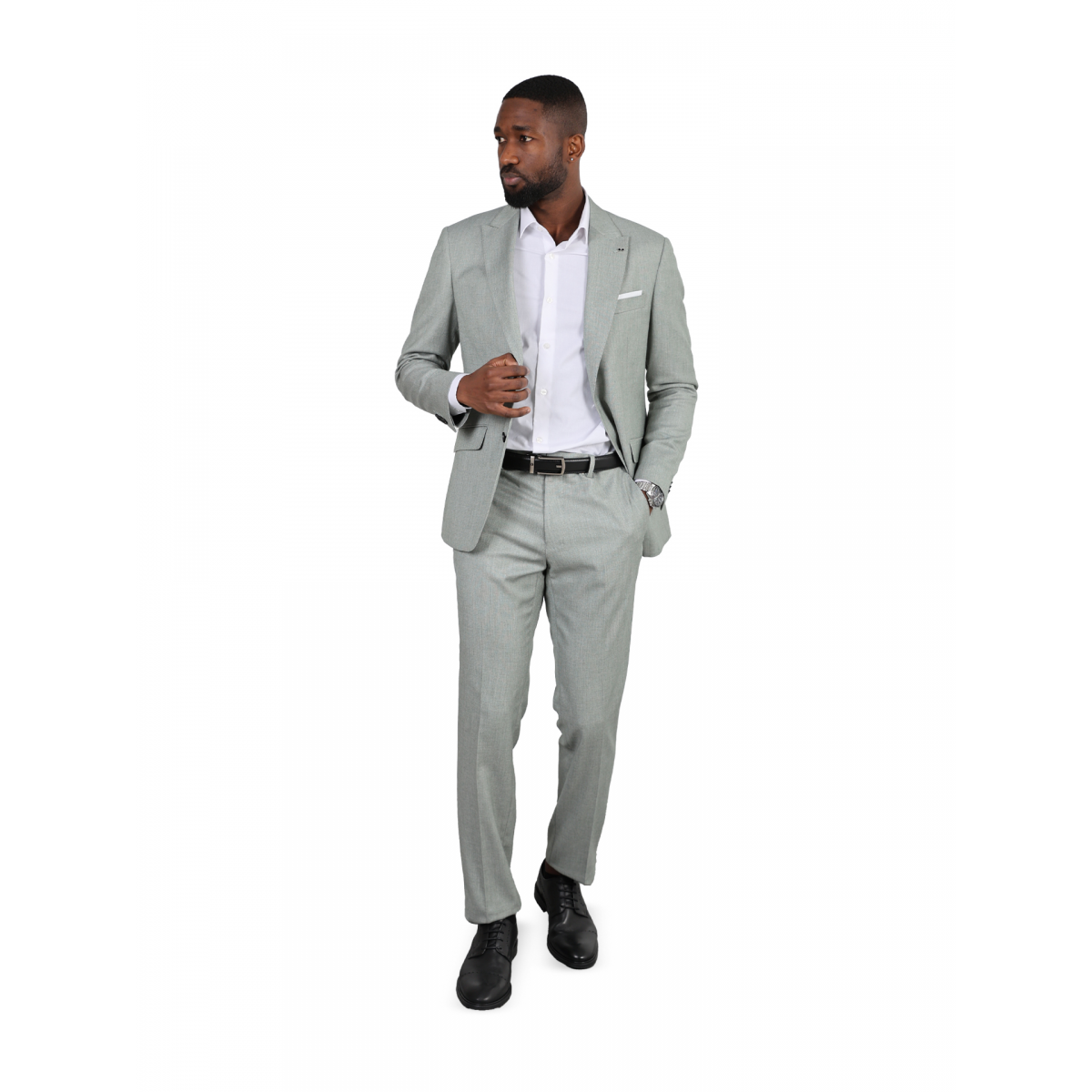 Slim fit cut suit micro pattern - FAT1013VERDE - Suits Inc